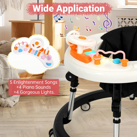 Wismind Foldable Music and Lights Baby Walker