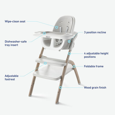 GRACO Versatile Stylish High Chair for Babies and Toddlers