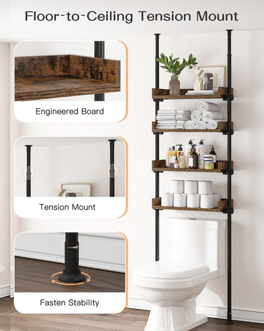 ALLZONE Bathroom Organizer, Over The Toilet Storage