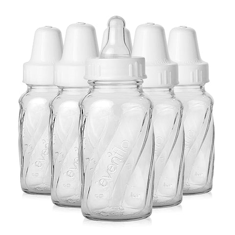 EVENFLO Feeding Classic Glass Twist Bottles - 4 Oz, 6 Pack