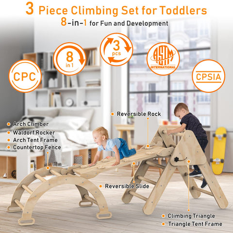 Toddler Climbing Toys Indoor, Foldable Climbing Toys for Toddlers