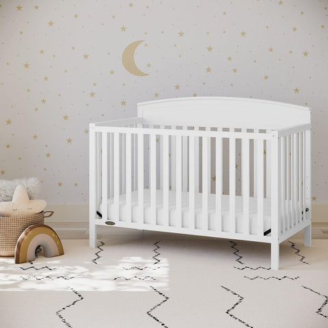 GRACO Elegant Versatile Benton 5-in-1 Convertible Crib White