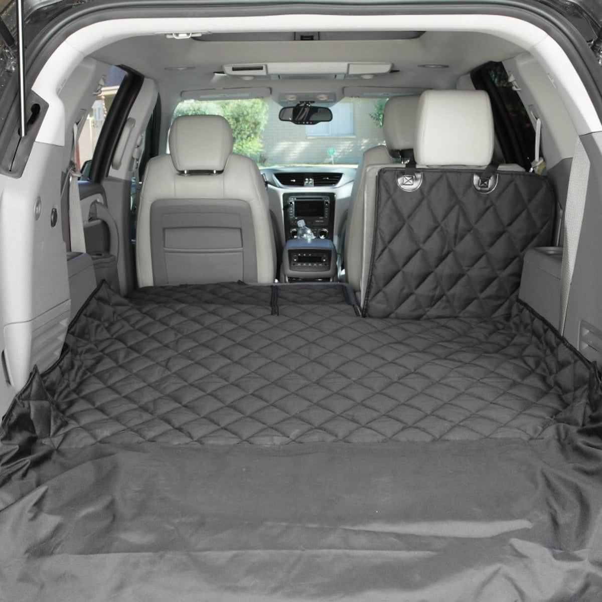 4KNINES Durable Black SUV Cargo Liner for Fold Down Seats