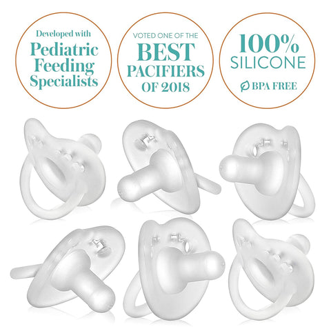 EVENFLO Feeding Balance Plus Stage 1 Baby Pacifiers Pack of 6