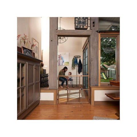 EVENFLO Position & Lock Baby Gate - Pressure-Mounted 50"W X 32"H