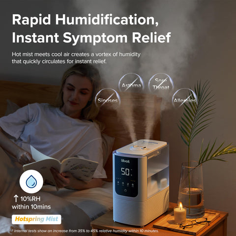 LEVOIT Smart Warm and Cool Mist Air Humidifier