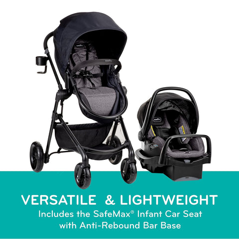 EVENFLO Versatile Lightweight Pivot Travel System with Safe Infant Car Seat