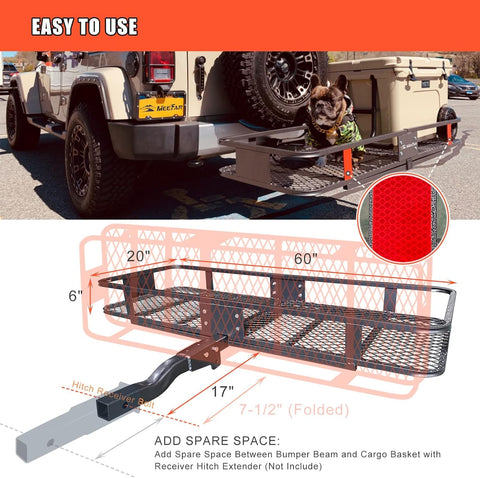 MEEFAR Durable Versatile MeeFar Folding Cargo Carrier Bundle