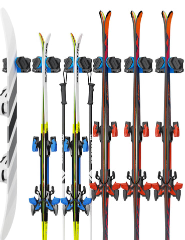 Skifavs Ski Wall Mount, Ski Snowboard Storage Rack Tool Organizers