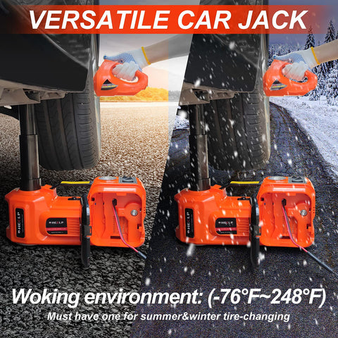 E-HEELP 5Ton 12V Hydraulic Electric Car Jack Kit