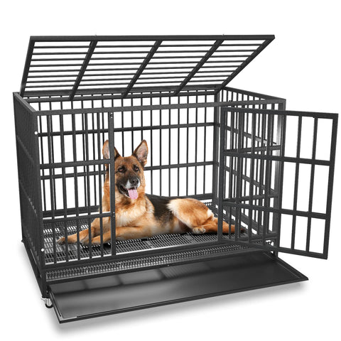 BOLDBONE 48 inch Heavy Duty Dog Crate Cage Kennel