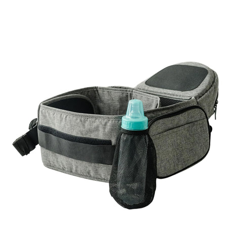 TUSHBABY Safety-Certified Hip Seat Baby Carrier - Grey