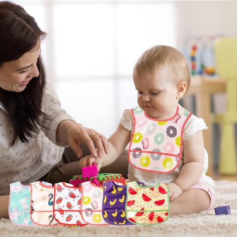 2OOYA Baby Feeding Bibs Set - Waterproof Toddler Bibs