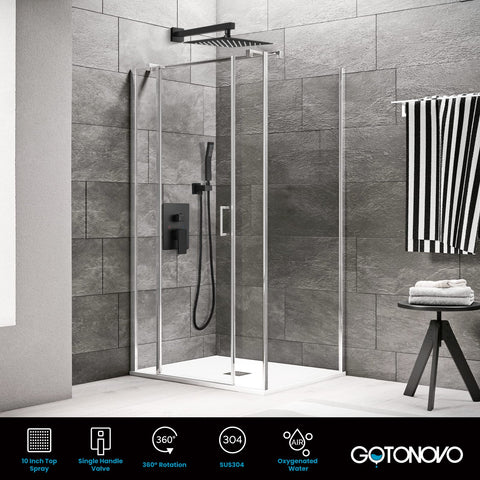 gotonovo Rainfall Bathroom Shower System