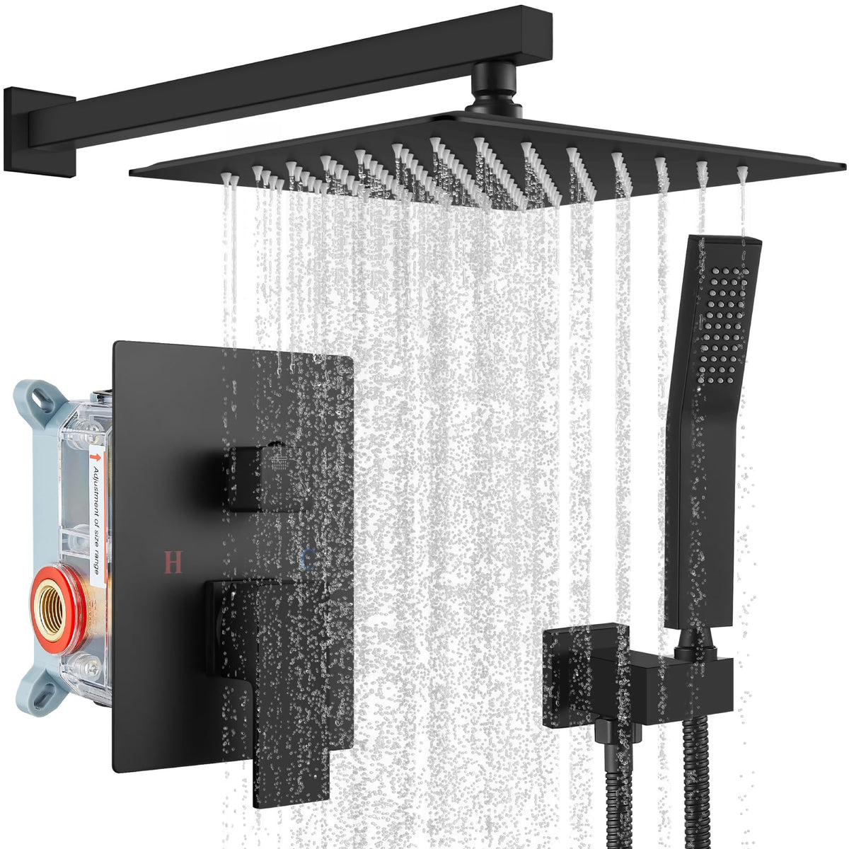 gotonovo Rainfall Bathroom Shower System