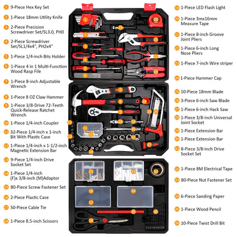 KingTool 325 Piece Home Repair Tool Kit