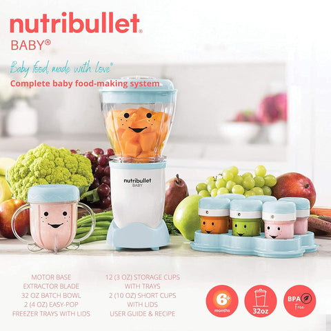 NUTRIBULLET Baby Food Prep System - Complete Nutrition Solution