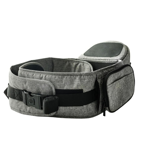 TUSHBABY Safety-Certified Hip Seat Baby Carrier - Grey