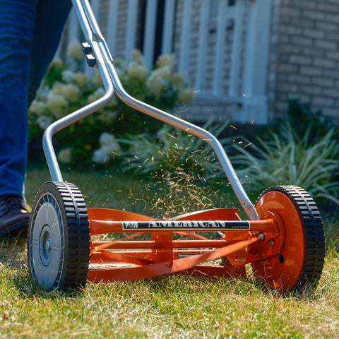 14-Inch 4-Blade Push Reel Lawn Mower