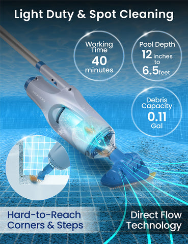 KOKIDO Rechargeable Handheld Pool Vacuum Set