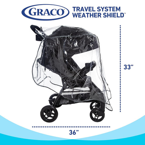 GRACO Universal Infant Travel System Rain Cover - Waterproof Car Seat Canopy