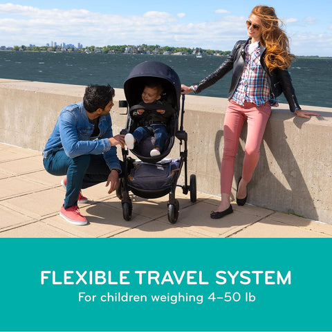 EVENFLO Versatile Lightweight Pivot Travel System with Safe Infant Car Seat