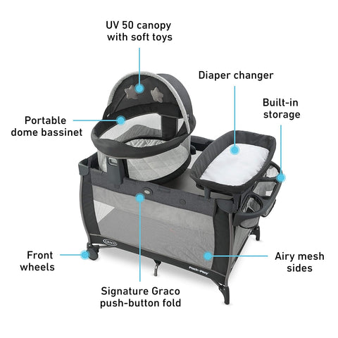 GRACO Versatile Lightweight Pack n Play Dome LX Playard