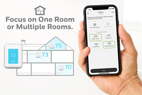 Honeywell Home WiFi Smart Thermostat with 1 Smart Room Sensor