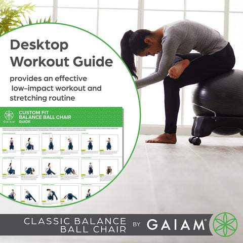 Gaiam Classic Balance Ball Chair with Yoga Ball