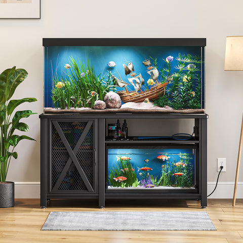 DWVO 55-75 Gallon Aquarium Stand with Power Outlets