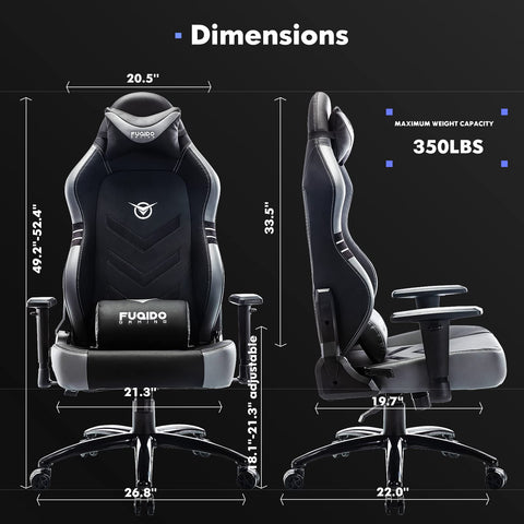 COLAMY Ergonomic Gaming Chair 350lbs Wide Seat