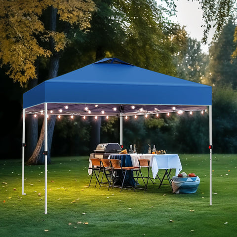 PHI VILLA Outdoor Pop up Canopy 10'x10' Camping Sun Shelter-Series Party Tent