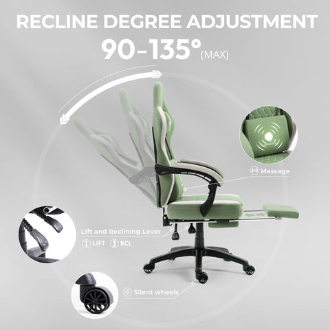 Dowinx Gaming Chair Breathable Fabric Computer Chair