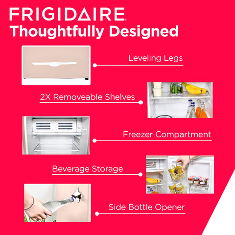 FRIGIDAIRE 3.2 Cu Ft Black Retro Bar Fridge