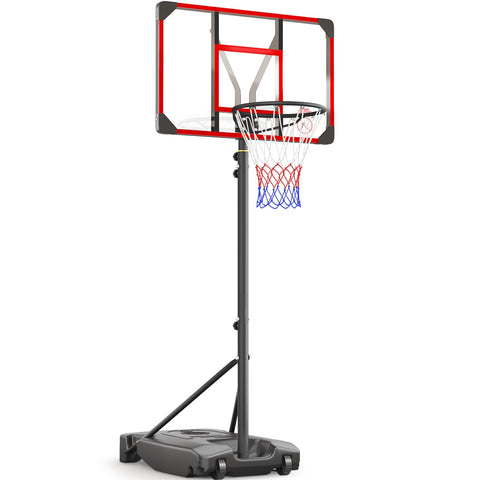 Yohood Kids Basketball Hoop Outdoor 4.82-8.53ft Adjustable, Portable Basketball Hoops