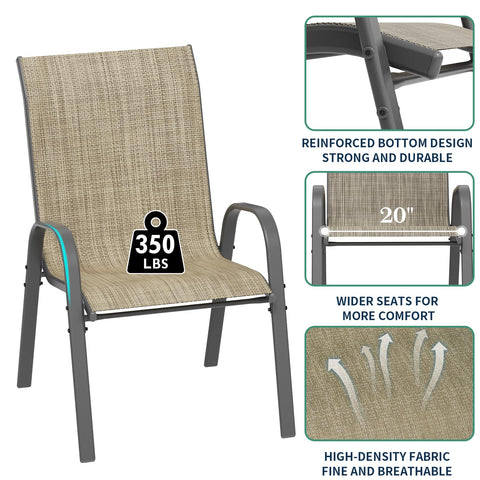 UDPATIO Patio Dining Chairs Set of 4