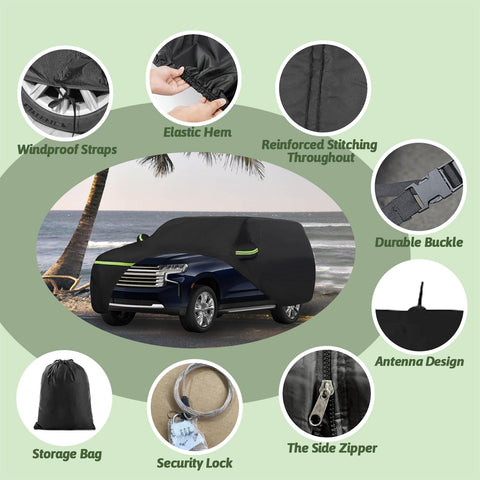 BETERNY 6 Layer Car Cover, Waterproof All-Weather Protection