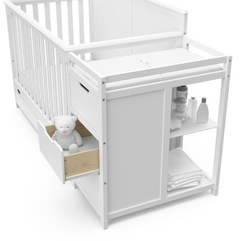 Graco Hadley 5-in-1 Convertible Crib and Changer with Drawer