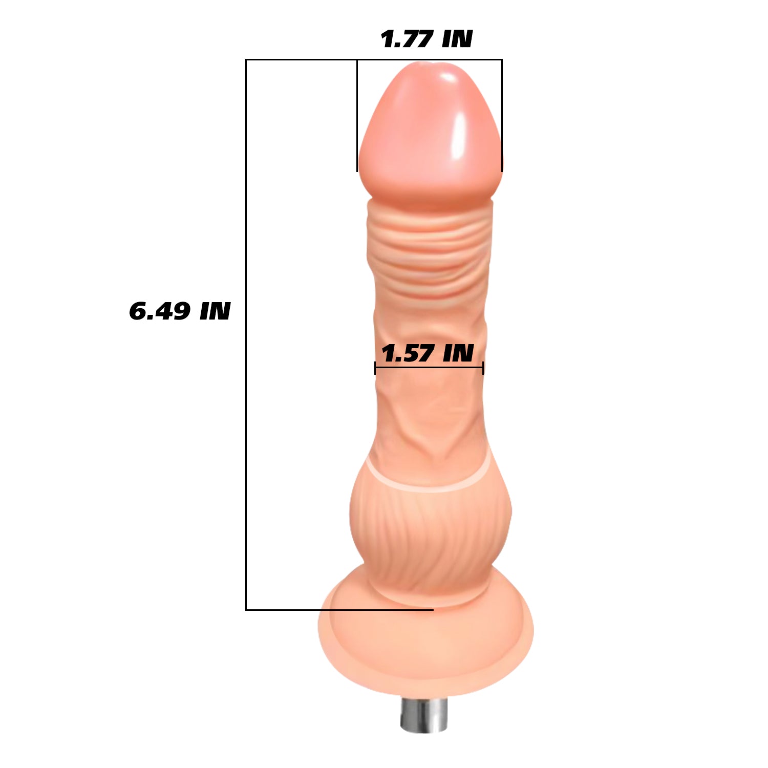 6.49 inch dildo attachment for sex machines