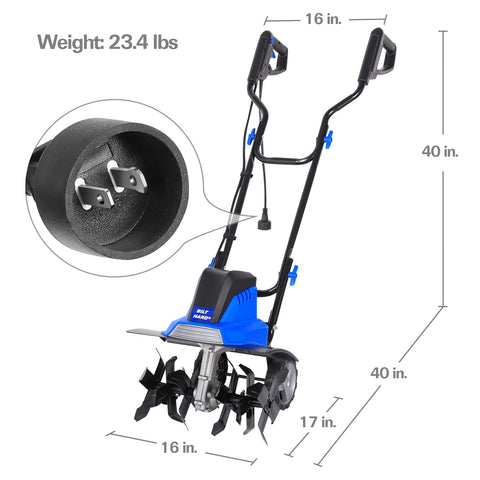 BILT HARD Electric Garden Tiller Cultivator 16 inch