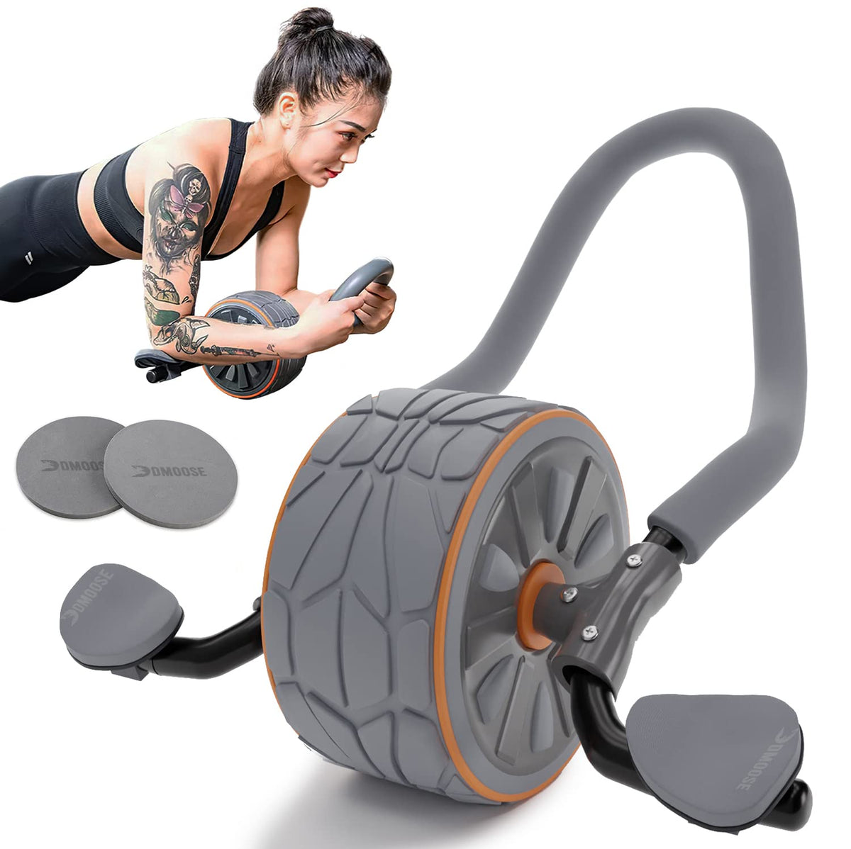 DMoose Fitness Ab Roller Wheel for Abdominal Strength Training