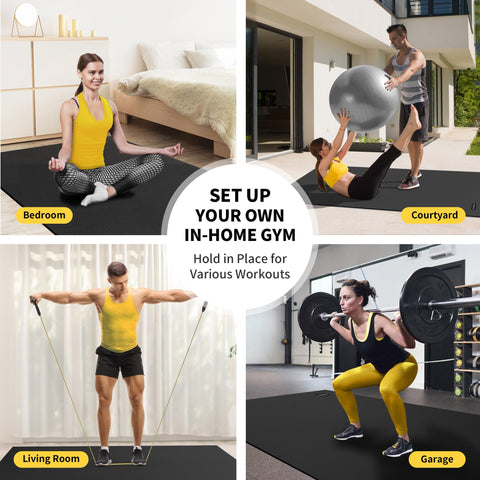 CAMBIVO Large Exercise Mats for Home Workout