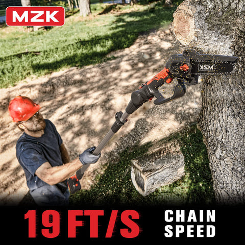 MZK 2-in-1 Cordless Pole Saw & Mini Chainsaw