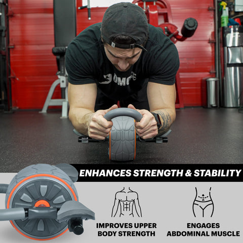 DMoose Fitness Ab Roller Wheel for Abdominal Strength Training