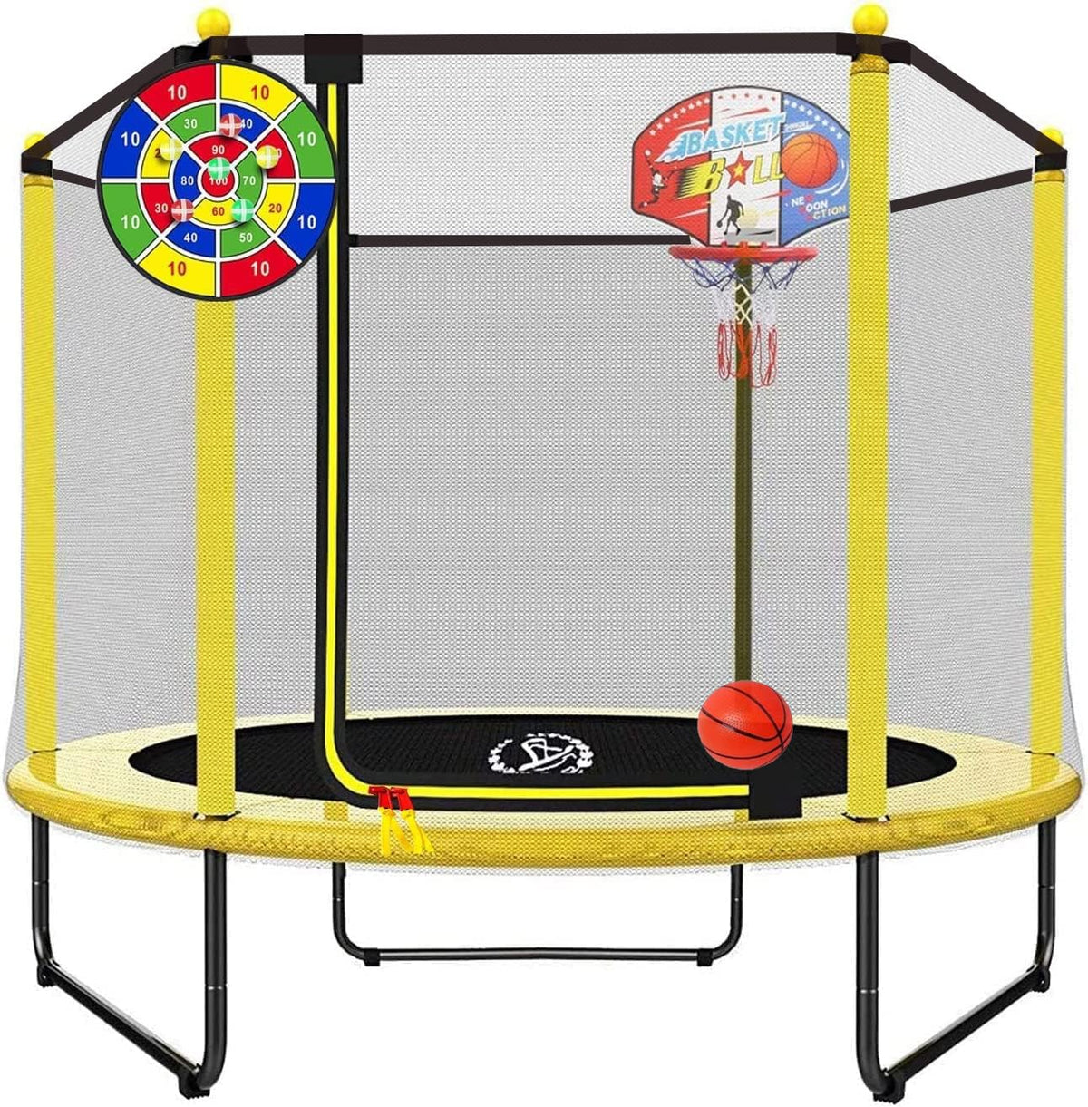 LANGXUN 60" 5ft Mini Toddler Indoor & Outdoor Trampoline